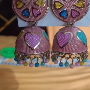 Jhumka pink color