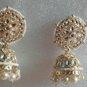 Heavy stone work jhumka partywear