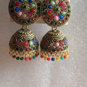 Jhumka with multicolor combination